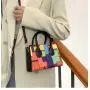 ZR372 Wholesale 2023 New Color Contrast Versatile Portable Shoulder Bag Geometric Horizontal Casual Crossbody Small Square Bag