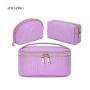 Cosmetic Bag Light Purple Makeup Bag Purple Cosmetic Pouch Travel Bag Toilet Organizer Necessary Beauty Case Bath Wash Make Up