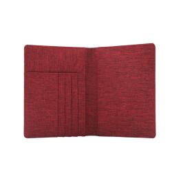 Standard size custom logo card holder wallet wholesale promotion RFID cotton travel passport cover