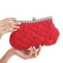 HR416 Fashion Trend Craft Dumpling Shaped Bag New Women's Dinner Party Clutch Bag Polyester Weaving Multi color Bride Bag