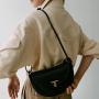 2023 Wholesale Summer Fashion Manufacture Leather Ladies Shoulder Saddle Bags Crossbody Bags Custom Logo Womens