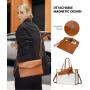 LOVEVOOK classic elegant 15.6 Vintage Leather Tote Bag for ladies office computer Briefcase large shoulder women laptop handbags
