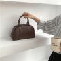 Women's bag New fashion trend Dinner bag PU leather hand bags pure color simple large capacity luxury handbags for women
