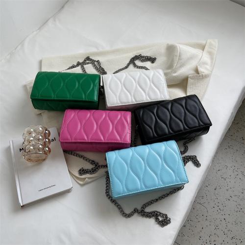 Summer 2022 Ladies Designer Bags Chain Small Square Women Shoulder Purse Pu Quality Korean Style Fashion Women Bags Shoulder