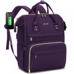 LOVEVOOK 2023 Fashion Waterproof Fits 15.6 In Laptop Bag Business School Bookbag Travel Laptop Backpack for Women with USB Port