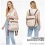 LOVEVOOK Stylish Backpack Purse for Women fashion shoulder bag handbags 2pc large daypack casual travel school business backpack