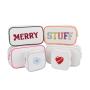 New Trends Waterproof Heavy Duty Cotton Makeup Bag Custom Canvas Makeup Zipper Standup Pouch Women Cosmetic Bag