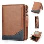 XL299 Soft Comfortable Purse Gift Packaging Box Card Holders Accept Customized Logo Men's Genuine Leather Short Wallet