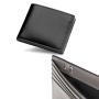 Luxury classic compact men's bifold slim design genuine leather wallet billfold front pocket wallet