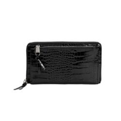 Large Capacity Crocodile Ladies Wallets and Purses Women PU Clutch Business Long Wallet