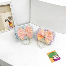 2023 New Children's Pearl Handheld Bag Fashion Bow Mini Bag Designer Handbag Wholesale Designer Handbag Wholesale
