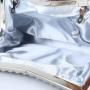 HR342 Aluminum Bead Lock Buckle Color Ding Satin Clutch Bag Sheet Evening Handbag Rhinestone Evening Dress Celebrity Banquet Bag