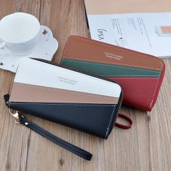 Custom Multifunctional Zippered Wallet Patchwork Color Ladies Designer Bags Whosalewomens Handbags And Purses