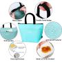 Gelory Freezable Reusable Leakproof Lunch Box Women Insulated Lunch Tote Bag With Soft Padded Handles