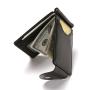 ZF217 PU Leather Men Mini Wallets Slim Metal Money Clip For Men New Fashion Hasp Purse Business ID & Credit Card Holders