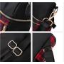 New Style Trendy Buffalo Plaid Weekend Travel Backpack Custom Logo Printed Shoulder Bag Oxford Backpack Woman