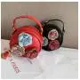 wholesale fashion mini purse handbag for kids girl flower decoration chain round girls shoulder bag