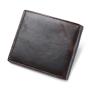 OEM185 Fashion Men Purse For Men Genuine Leather Wallet Card Holder Coin Pocket Business ID Credit Card Case Simple Short Wallet