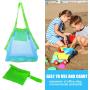 Custom Logo Size Nylon Mesh Clear Beach Mesh Tote Bag Shopping Bags Kids Sea Shell Sand Toys Organizer Bags