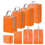 XL009-8 Foldable Travel Bag Eight Pieces Travel Organizer Set 6 Colors Accept Customized Logo Durable Essentials for Travelling