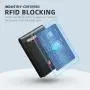 RFID Blocking Leather Slim Wallet for Men Bifold Minimalist Front Pocket Mens Money Clip Wallet