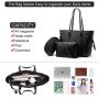 LOVEVOOK dropship hot sale Women Handbags Female Shoulder Crossbody Messenger Bags PU Leather Bag Set for Ladies