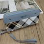 HR767 Women's Wallet Long Zipper Fashion 2024 New Wallet Women's Double Zipper Splicing Colors Handbag Purse