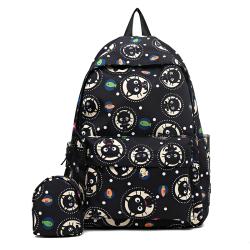 Wholesale Custom Printing Smart School Backpack Fashion Girls Canvas School Bags Backpacks