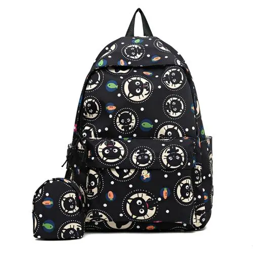 Wholesale Custom Printing Smart School Backpack Fashion Girls Canvas School Bags Backpacks