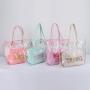 Keymay No MOQ Large Capacity Women's Shopping Beach Tote Bag Transparent Pvc Clear Tote Bag