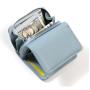 ZWY262 Ladies New PU Waterproof Short Wallet Lightweight Compact Practical Card Case Wholesale Daily Solid Color Coin Purse