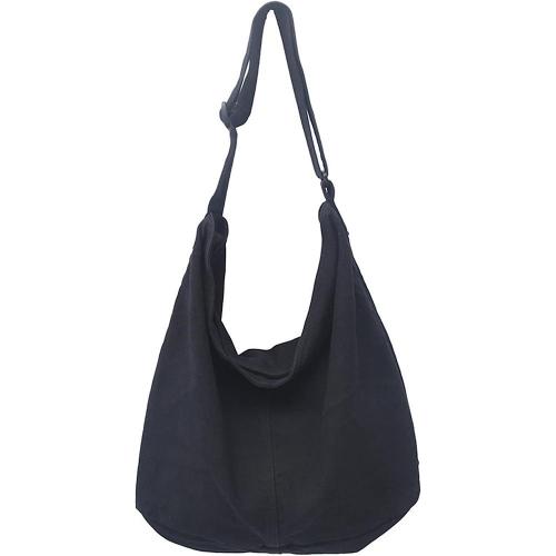 KBW549 Women Crossbody Bag Class Bag Girl Japanese Large Capacity Solid Colour Canvas Shoulder Bag