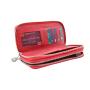 Fashion OEM logo lady long wallet genuine leather women wallet leather long wallet for women