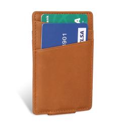 Customized Logo Style Thin Real Leather Money Clip Wallet Rfid Simple Wallets Front Pocket Wallet