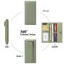 ZX024 RFID Unisex Long Soft Leather Anti-theft Money Clip Zipper  Pockets Checkbook Cover Slim Card Holder Simple Coin Wallet