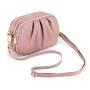Genuine leather women's crossbody bag new wrinkled bag soft leather three-layer zippered shoulder bag