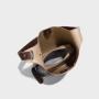 Luxury Fasion Brown Color Gentle Woman PU Vegan Leather Tote Handbag Casual Bags With Custom Printed Logo