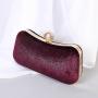 Hot selling retro velvet hot stamping socialite dinner bag