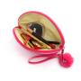 Gelory Custom Logo Laser Semicircular Bags Waterproof Colorful PVC Cosmetic Bag Makeup Pouch