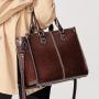 REALER Dropshipping women Shoulder Crossbody Bags Ladies tote Hand bags genuine leather oil wax skin women handbags