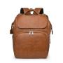 PU Leather Diaper Bag Baby Diaper Bag with Changing Station Waterproof  Leather Diaper Backpack