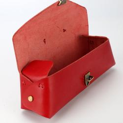 Wholesale beautiful nice design pencil case pen pouch leather kit leather case pen