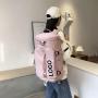 Custom Logo Short-distance Weekend Gym Sports Backpack Travel Duffle Bags With Shoes Compartment