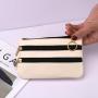 Luxury Emboss Portable Leather Zipper Money Bag High End Soft Pu Leather Coin Purse