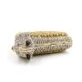 OEM Factory Women Rhinestone Purse Leather Evening Dog Shaped Clutch Gown Crystal Bag