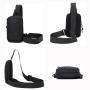 ZF189 Slanting Cross-body Bag Men Oxford Shoulder Chest Bag Mini Simple Waterproof Wear-resistant Fashion Business