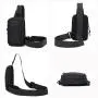 ZF189 Slanting Cross-body Bag Men Oxford Shoulder Chest Bag Mini Simple Waterproof Wear-resistant Fashion Business