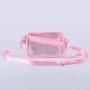 Custom Candy Color PVC Waterproof Stadium Approved Clear Crossbody Belt Bag Women Transparent Sling Fanny Pack Waist Bag