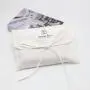 White Cotton Envelope Jewelry Pouch