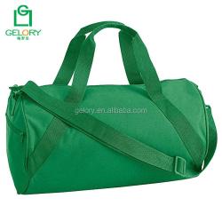 Promotion Cheap Price Custom Logo Round Shoulder Strap Gym Bag Polyester Sports Duffle Bag